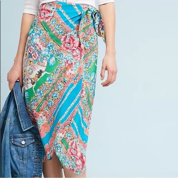 Maeve Anthropologie Bette Wrap Skirt. Size 4 - Picture 7 of 16